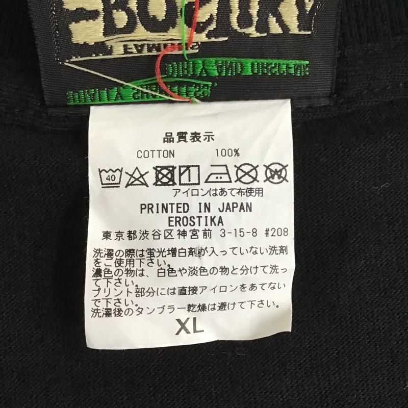 エロスティカ EROSTiKA Tシャツ 半袖 Thrash the Zombies クルーネック ドクロ スカル XL プリント 黒 / ブラック / メンズ USED 古着 中古 10102201