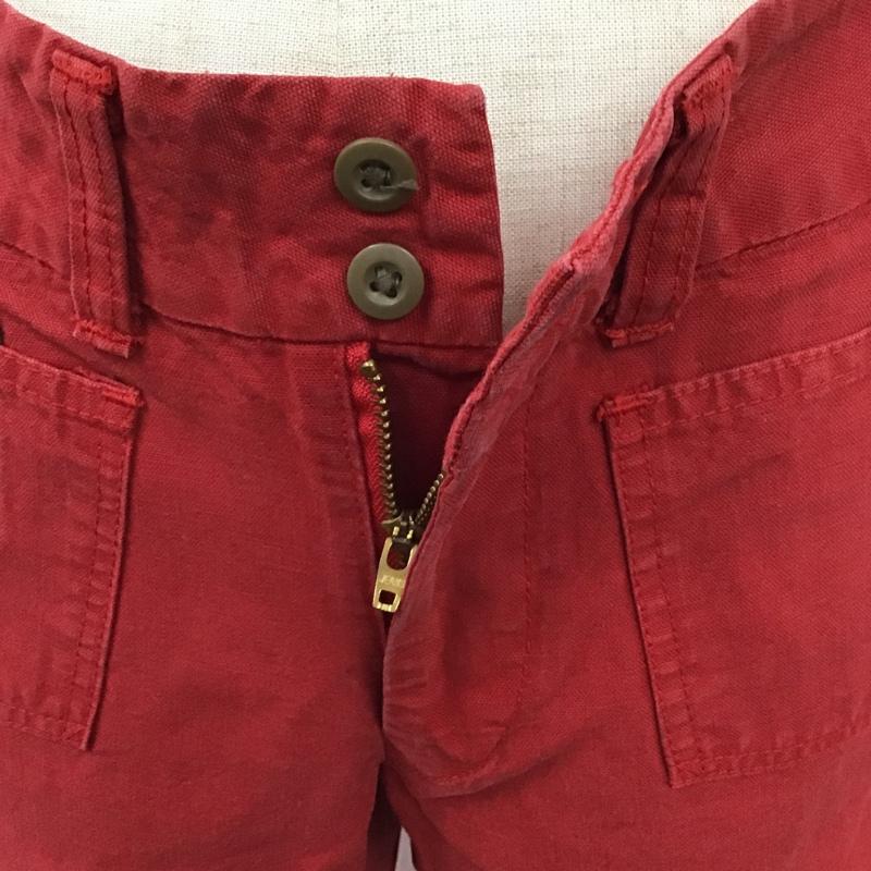 フォーティーファイブアールピーエム 45RPM ボトムス ボトムス コットン カジュアルパンツ 2 ワンポイント 赤 / レッド /  レディース USED 古着 中古 10102230