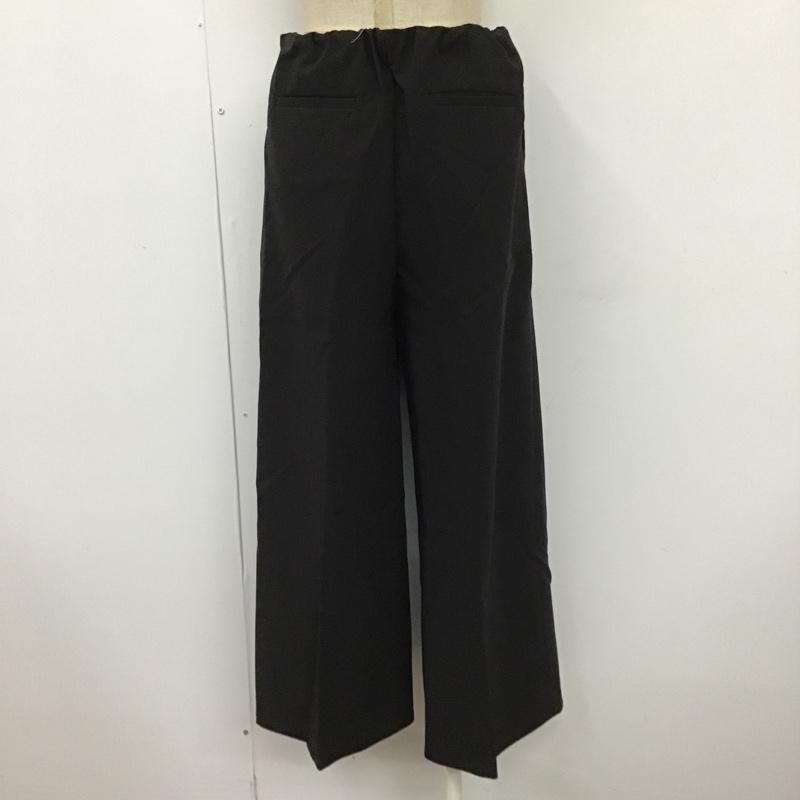 ジーナシス JEANASIS ボトムス ボトムス JS050136AD インベルト ワイドパンツ FREE 無地 黒 / ブラック /  レディース USED 古着 中古 10102231