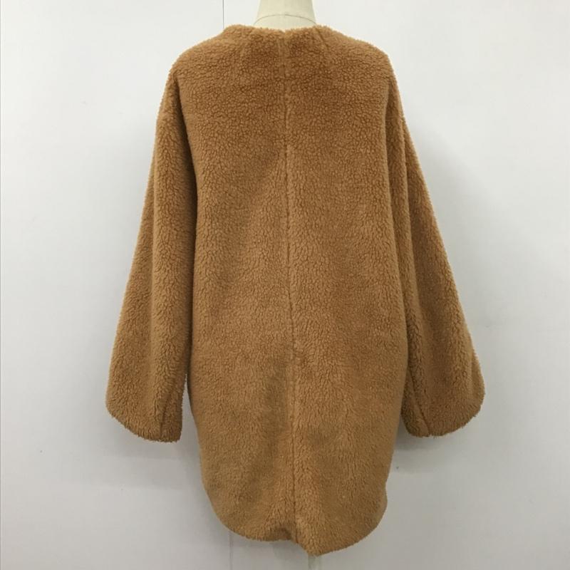 スライ SLY コート コート一般 ボアコート FREE 無地 茶 / ブラウン / レディース USED 古着 中古 10102239