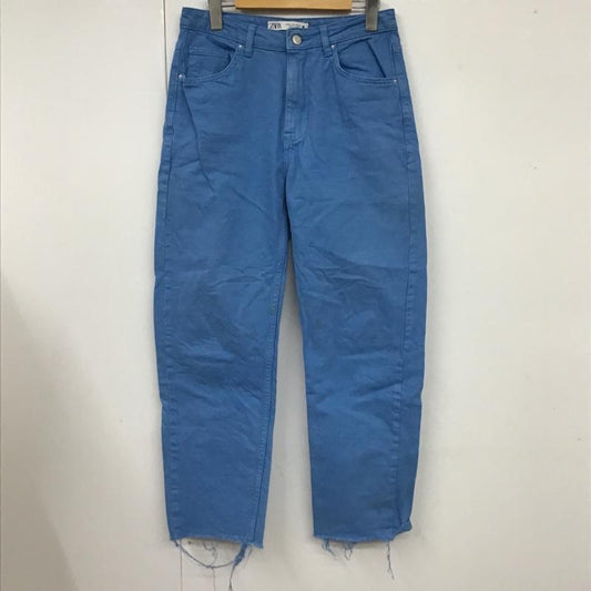 ザラ ZARA パンツ デニム、ジーンズ 38 無地 水色 / ライトブルー /  レディース USED 古着 中古 10102241