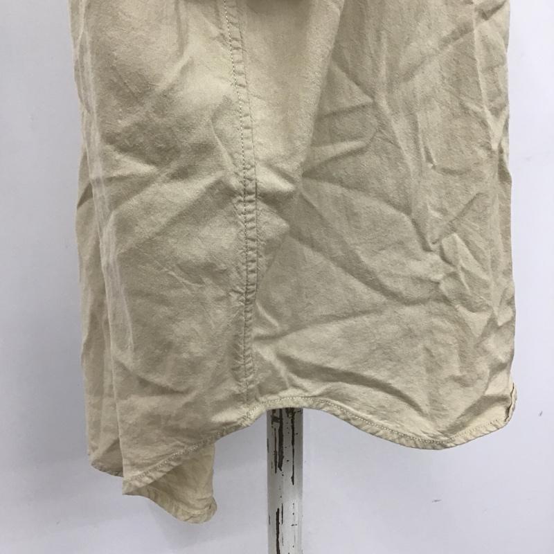 ニコアンド niko and... シャツ、ブラウス 半袖 S214TA07AD バンドカラー L 無地 ベージュ / ベージュ / レディース USED 古着 中古 10102258