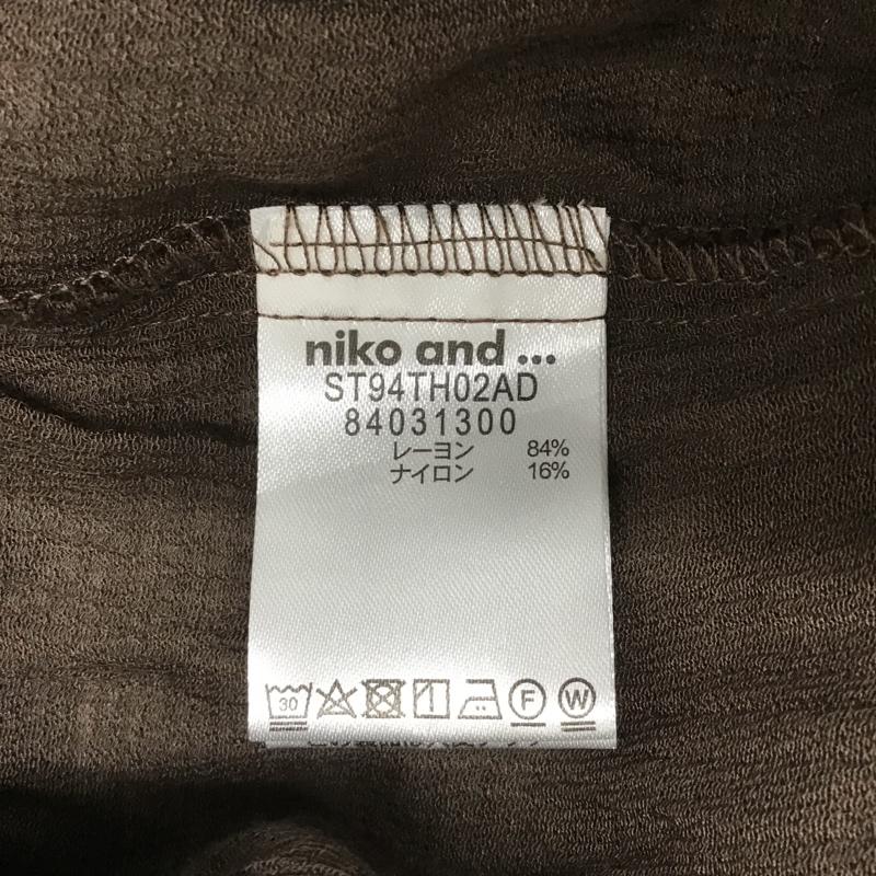ニコアンド niko and... ワンピース ロングスカート ST94TH02AD 楊柳カシュクール&羽織りワンピース タグ付き M 無地 茶 / ブラウン / レディース USED 古着 中古 10102265