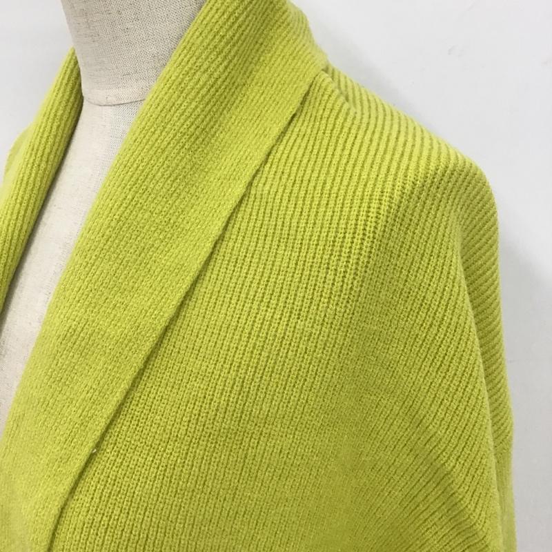 ベイフロー BAYFLOW カーディガン 長袖 BW1810SV01 袖リブ 2 無地 黄 / イエロー / レディース USED 古着 中古 10102274