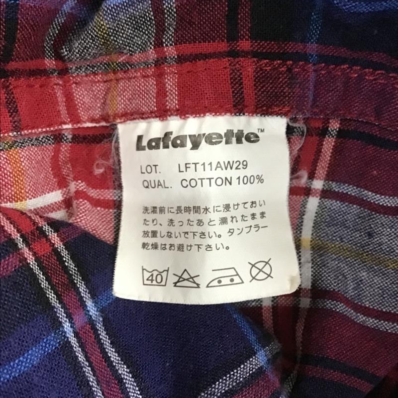 ラファイエット Lafayette シャツ、ブラウス 長袖 ボタンダウンシャツ チェックシャツ M チェック マルチカラー / マルチカラー / メンズ USED 古着 中古 10102291
