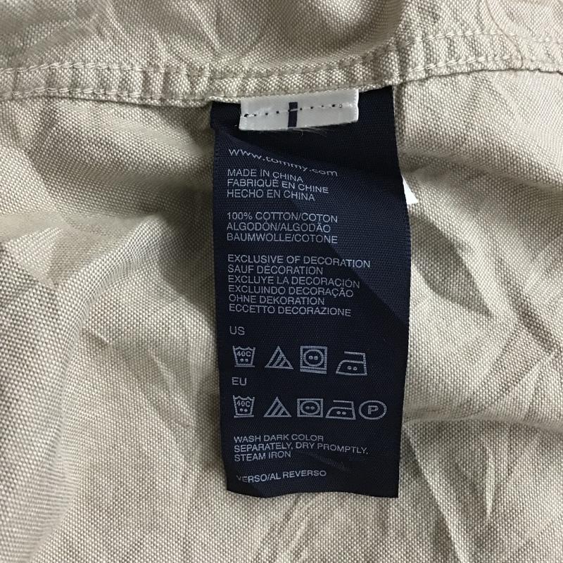 トミーヒルフィガー TOMMY HILFIGER シャツ、ブラウス 長袖 ボタンダウンシャツ XL 無地 ベージュ / ベージュ / メンズ USED 古着 中古 10102294
