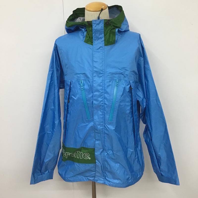 シュプリーム Supreme ジャケット、上着 ジャンパー、ブルゾン マウンテンパーカー Triple Layer waterproof Breathable jacket テープドシーム XL ロゴ、文字 緑 / グリーン / X 水色 / ライトブルー / メンズ USED 古着 中古 10102316