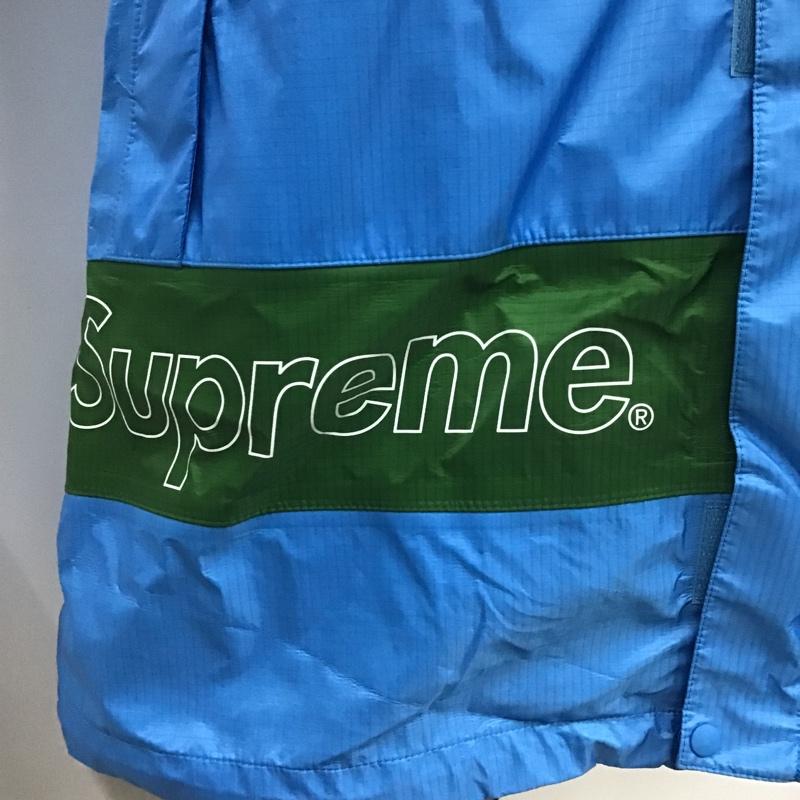 シュプリーム Supreme ジャケット、上着 ジャンパー、ブルゾン マウンテンパーカー Triple Layer waterproof Breathable jacket テープドシーム XL ロゴ、文字 緑 / グリーン / X 水色 / ライトブルー / メンズ USED 古着 中古 10102316