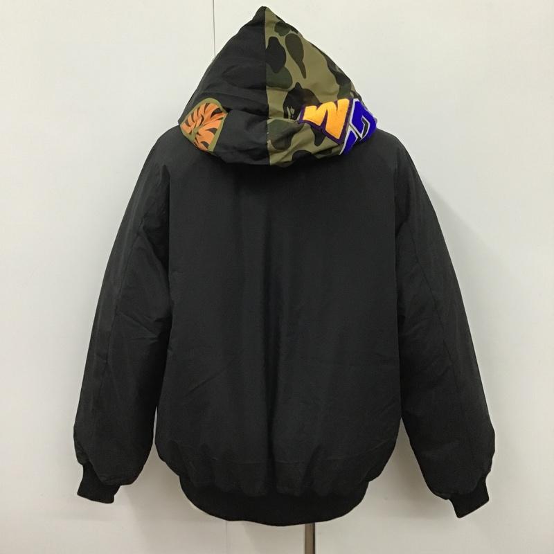 アベイシングエイプ A BATHING APE ジャケット、上着 ダウンジャケット シャーク ダウン シャークパーカー XL 無地 黒 / ブラック / メンズ USED 古着 中古 10102317