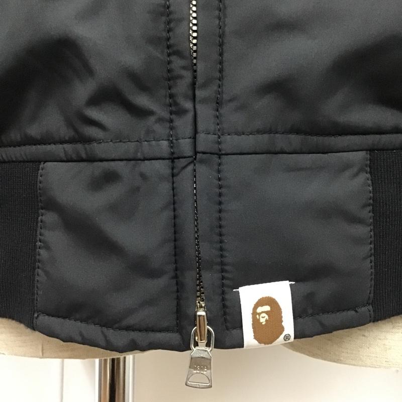 アベイシングエイプ A BATHING APE ジャケット、上着 ダウンジャケット シャーク ダウン シャークパーカー XL 無地 黒 / ブラック / メンズ USED 古着 中古 10102317