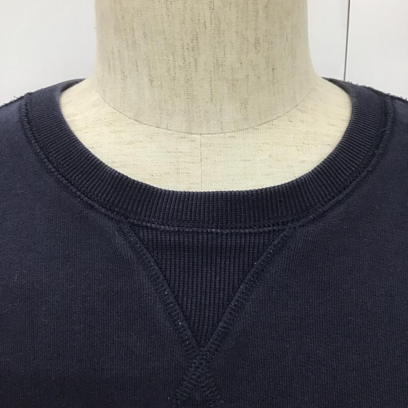 トミーヒルフィガー TOMMY HILFIGER トレーナー 長袖 XL 無地 紺 / ネイビー / メンズ USED 古着 中古 10102326