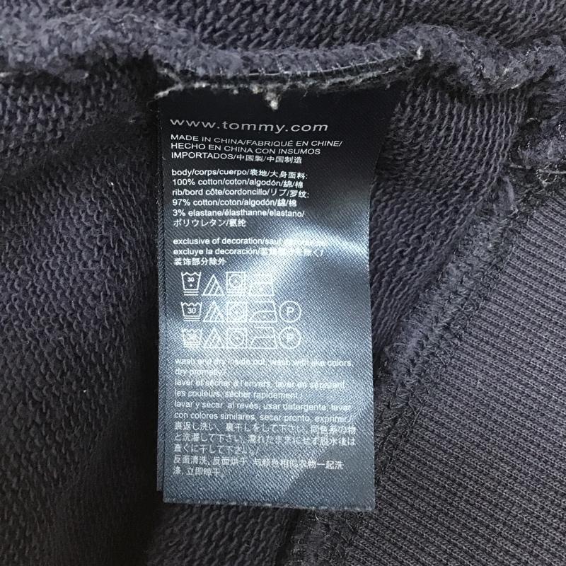 トミーヒルフィガー TOMMY HILFIGER トレーナー 長袖 XL 無地 紺 / ネイビー / メンズ USED 古着 中古 10102326