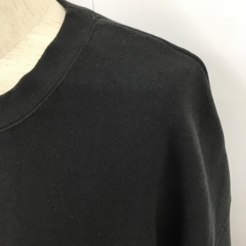 エッセンシャルズ ESSENTIALS トレーナー 長袖 L プリント X ロゴ、文字 黒 / ブラック / メンズ USED 古着 中古 10102344