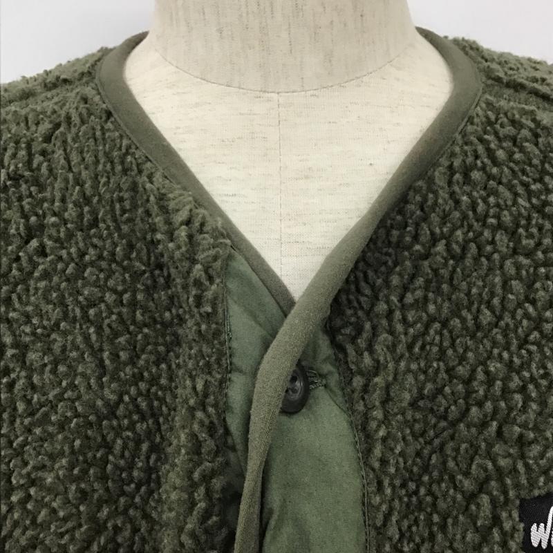 ワイルドシングス WILD THINGS コート コート一般 WT19461N-DI ノーカラーボアコート ミリタリー S 無地 カーキ / カーキ / メンズ USED 古着 中古 10102354