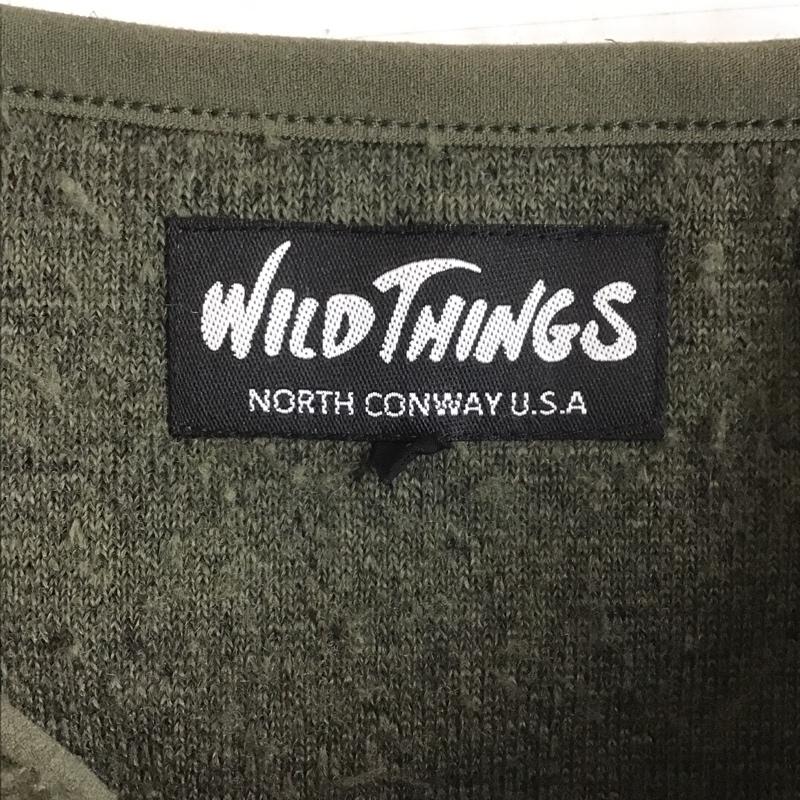 ワイルドシングス WILD THINGS コート コート一般 WT19461N-DI ノーカラーボアコート ミリタリー S 無地 カーキ / カーキ / メンズ USED 古着 中古 10102354