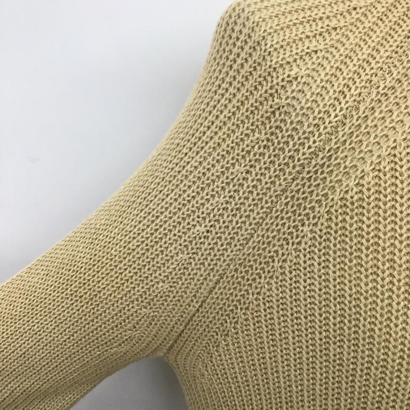 ナノユニバース nano・universe ニット、セーター 長袖 S 無地 ベージュ / ベージュ / メンズ USED 古着 中古 10102359