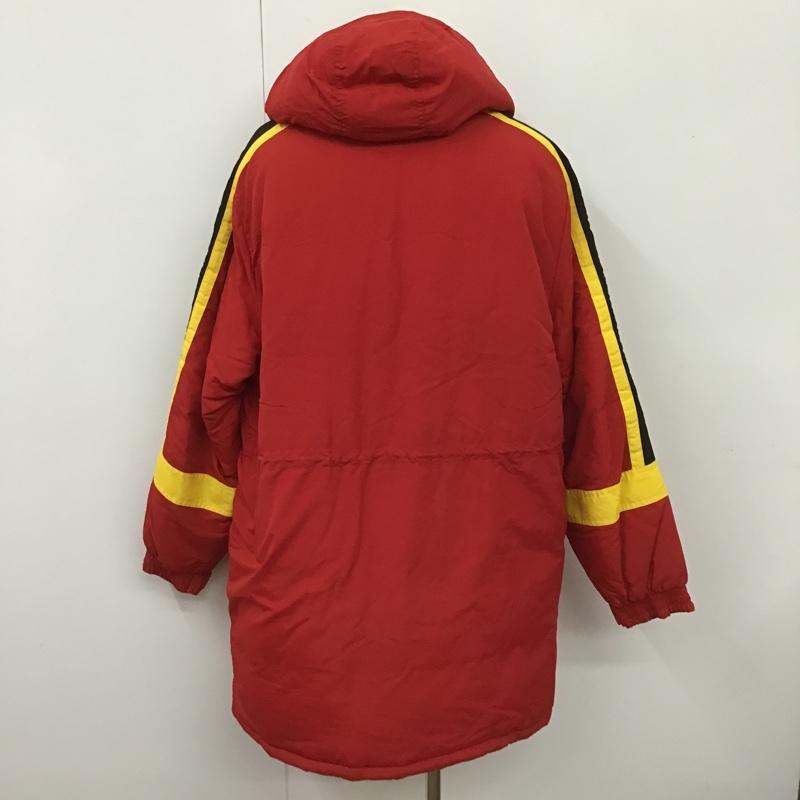 シュプリーム Supreme コート ダウンコート 18AW Sleeve Logo Sideline Parka スリーブロゴ サイドラインパーカー ベンチコート L ロゴ、文字 赤 / レッド / メンズ USED 古着 中古 10102373