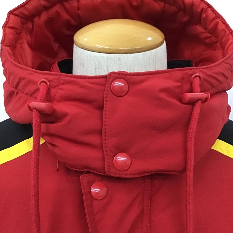 シュプリーム Supreme コート ダウンコート 18AW Sleeve Logo Sideline Parka スリーブロゴ サイドラインパーカー ベンチコート L ロゴ、文字 赤 / レッド / メンズ USED 古着 中古 10102373