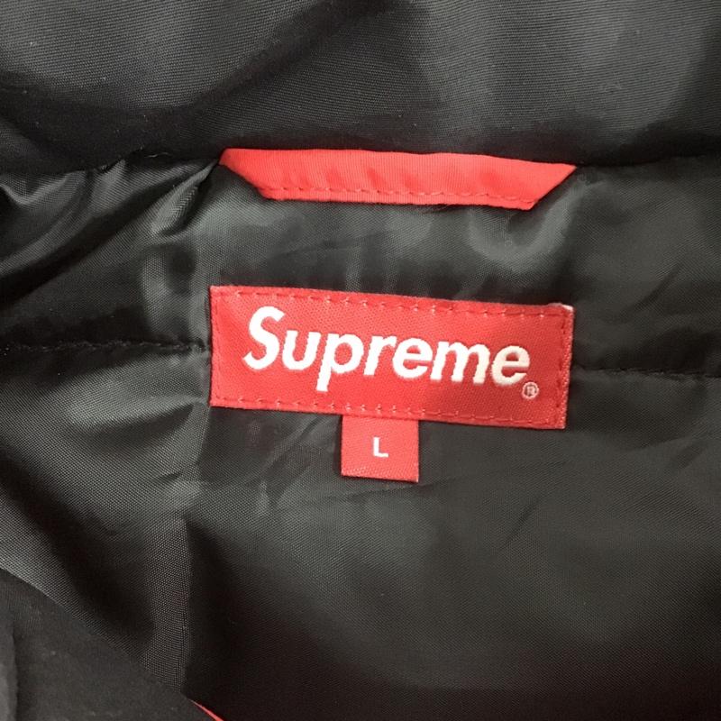 シュプリーム Supreme コート ダウンコート 18AW Sleeve Logo Sideline Parka スリーブロゴ サイドラインパーカー ベンチコート L ロゴ、文字 赤 / レッド / メンズ USED 古着 中古 10102373