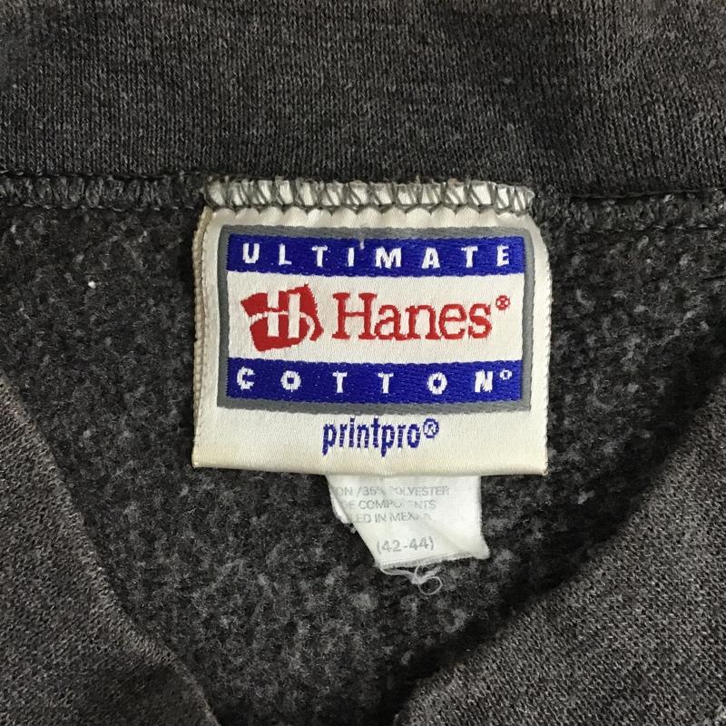ヘインズ HANES トレーナー 長袖 L 無地 灰 / グレー / メンズ USED 古着 中古 10102383