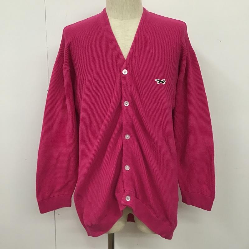 古着 USED カーディガン 長袖 THE FOX 無地 桃 / ピンク / メンズ USED 古着 中古 10102395