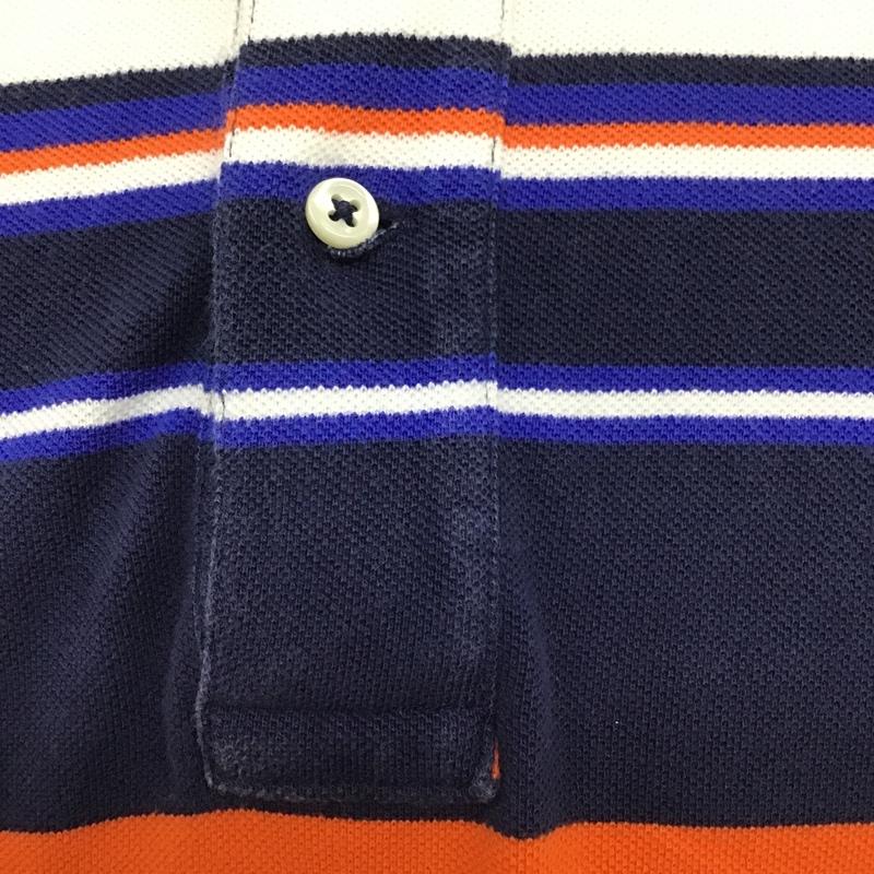 ポロバイラルフローレン Polo by RALPH LAUREN ポロシャツ 半袖 L ボーダー柄 マルチカラー / マルチカラー / メンズ USED 古着 中古 10102400