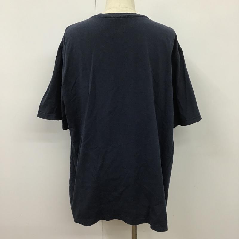 カーハート Carhartt カットソー 半袖 ヘンリーネック XL 無地 紺 / ネイビー / メンズ USED 古着 中古 10102402