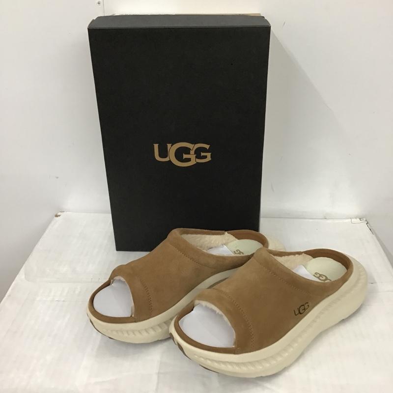 アグ UGG サンダル サンダル 1127631 M CA805 V2 SLIDE ミッドソール スライドサンダル 23.5cm 箱有 23.5cm ロゴ、文字 ベージュ / ベージュ / レディース USED 古着 中古 10102424