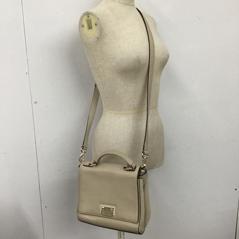 ケイトスペード Kate Spade ショルダーバッグ ショルダーバッグ ハンドバッグ 2WAY ロゴ、文字 グレージュ / グレージュ / レディース USED 古着 中古 10102432