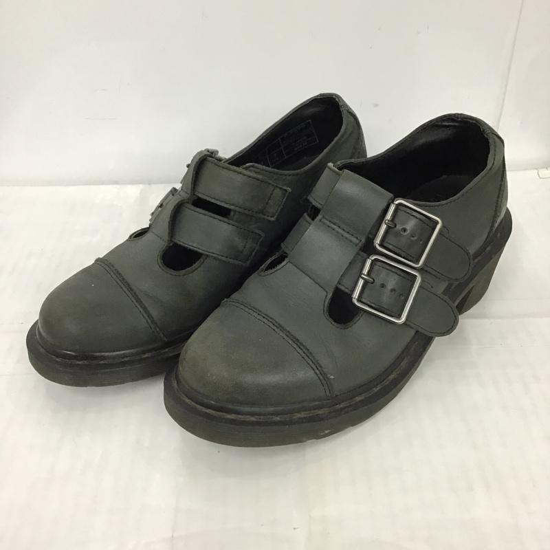 ドクターマーチン Dr.Martens ブーツ ブーティ IVY ヒール ダブルベルト UK5 無地 カーキ / カーキ / レディース USED 古着 中古 10102436