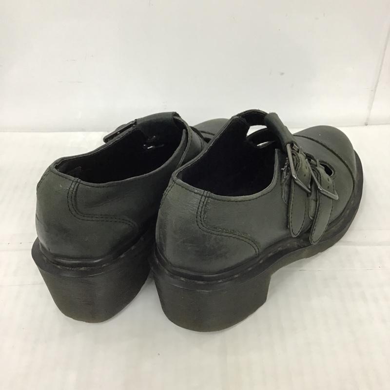 ドクターマーチン Dr.Martens ブーツ ブーティ IVY ヒール ダブルベルト UK5 無地 カーキ / カーキ / レディース USED 古着 中古 10102436