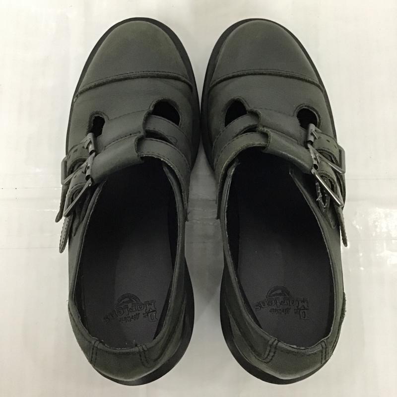 ドクターマーチン Dr.Martens ブーツ ブーティ IVY ヒール ダブルベルト UK5 無地 カーキ / カーキ / レディース USED 古着 中古 10102436