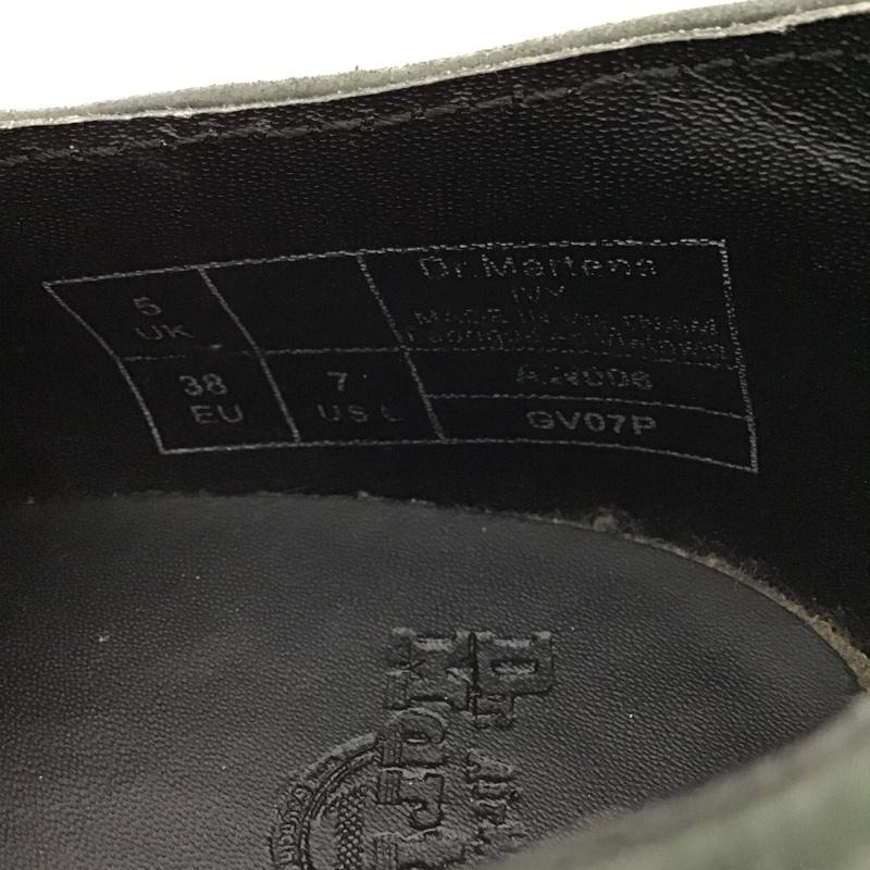 ドクターマーチン Dr.Martens ブーツ ブーティ IVY ヒール ダブルベルト UK5 無地 カーキ / カーキ / レディース USED 古着 中古 10102436