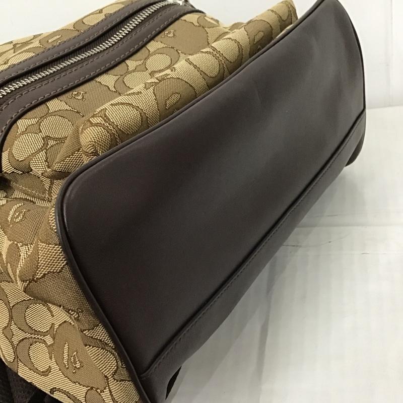 アベイシングエイプ A BATHING APE リュックサック、デイパック リュックサック、デイバッグ ACADEMY BACKPACK COACH 88827 総柄 ベージュ / ベージュ / X 茶 / ブラウン / メンズ USED 古着 中古 10102438