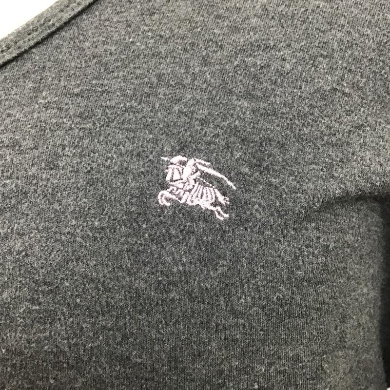 バーバリーブラックレーベル BURBERRY BLACK LABEL カットソー 長袖 BMV56-107-06 長袖Tシャツ クルーネックカットソー ホースロゴ 3 ロゴ、文字 灰 / グレー / メンズ USED 古着 中古 10102493