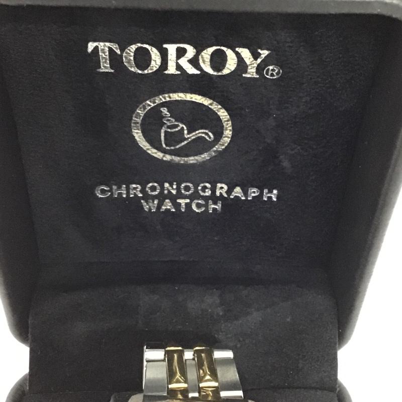 古着 USED 腕時計 アナログ(クォーツ式) TOROY 5ATM 箱有 ロゴ、文字 銀 / シルバー / X 金 / ゴールド / メンズ USED 古着 中古 10102500