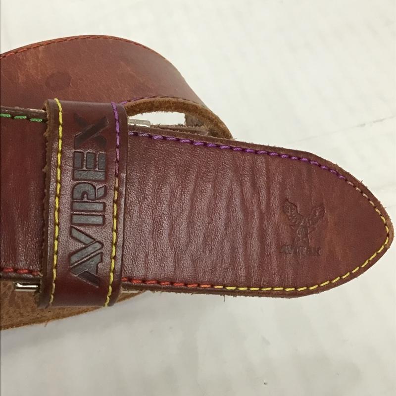 アヴィレックス AVIREX ベルト・バックル ベルト レザー ロゴ、文字 茶 / ブラウン / メンズ USED 古着 中古 10102507