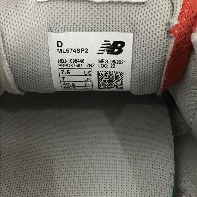 ニューバランス New Balance スニーカー スニーカー ML574SP2 ローカット 25.5cm 25.5cm ロゴ、文字 赤 / レッド / X 白 / ホワイト / X 紺 / ネイビー / メンズ USED 古着 中古 10102512