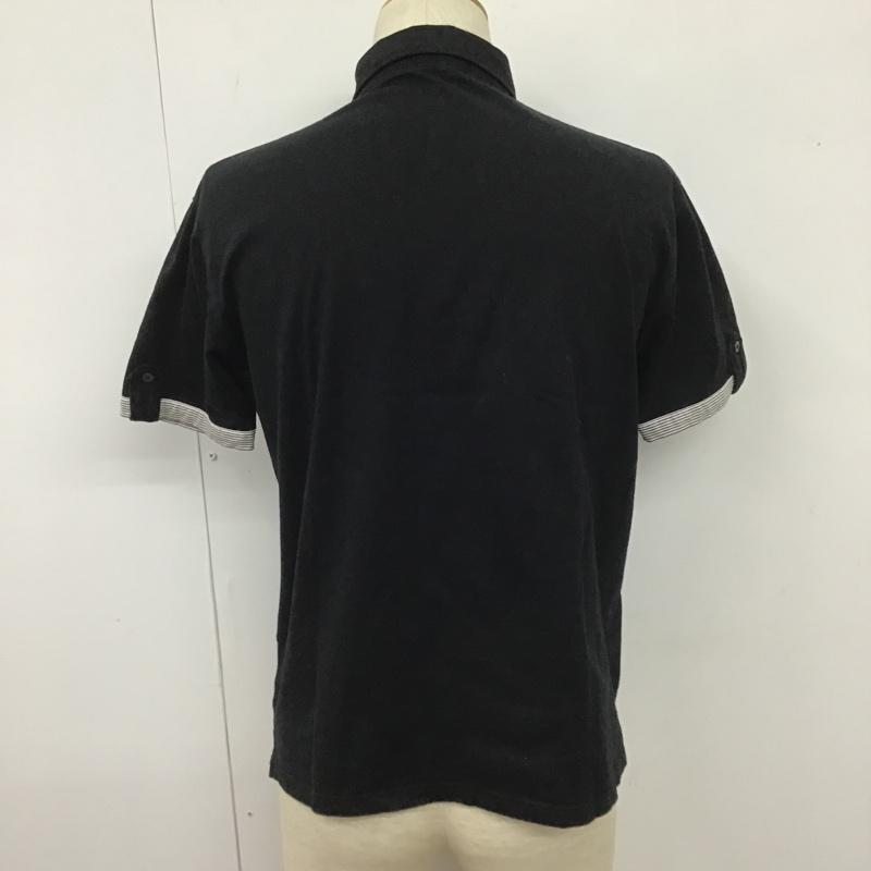 バーバリーブラックレーベル BURBERRY BLACK LABEL ポロシャツ 半袖 BMV38-826-09 ポロシャツ 半袖カットソー カラーシャツ 3 ロゴ、文字 黒 / ブラック / メンズ USED 古着 中古 10102529