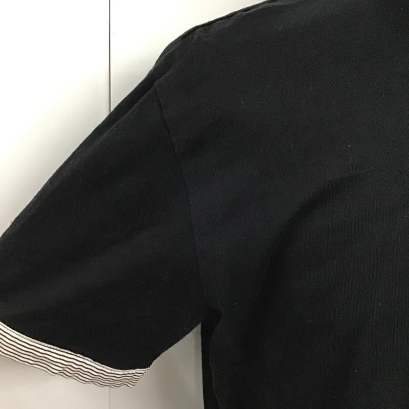 バーバリーブラックレーベル BURBERRY BLACK LABEL ポロシャツ 半袖 BMV38-826-09 ポロシャツ 半袖カットソー カラーシャツ 3 ロゴ、文字 黒 / ブラック / メンズ USED 古着 中古 10102529