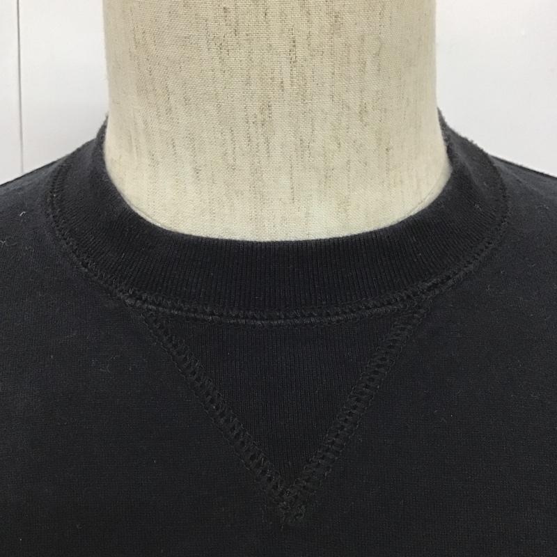 バーバリーブラックレーベル BURBERRY BLACK LABEL カットソー 長袖 BMV25-513-09 ロゴロングスリーブカットソー 長袖Tシャツ クルーネックカットソー 3 ロゴ、文字 黒 / ブラック / メンズ USED 古着 中古 10102533