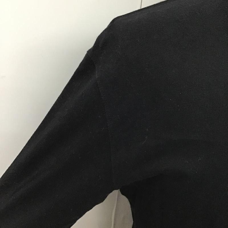 バーバリーブラックレーベル BURBERRY BLACK LABEL カットソー 長袖 BMV25-513-09 ロゴロングスリーブカットソー 長袖Tシャツ クルーネックカットソー 3 ロゴ、文字 黒 / ブラック / メンズ USED 古着 中古 10102533