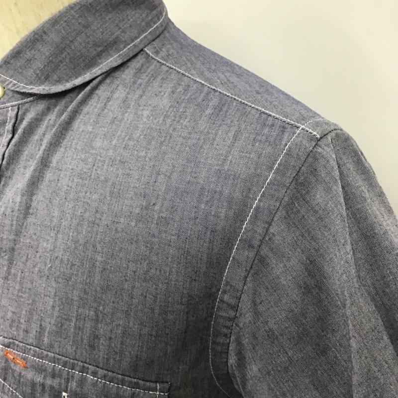 マーモット Marmot シャツ、ブラウス 半袖 MJS-S6076 KATODRYCHAMBRAYPULLOVERH/SSHIRT 半袖シャツ カラーシャツ M 無地 水色 / ライトブルー / レディース USED 古着 中古 10102547
