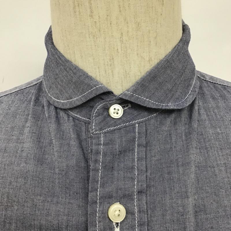 マーモット Marmot シャツ、ブラウス 半袖 MJS-S6076 KATODRYCHAMBRAYPULLOVERH/SSHIRT 半袖シャツ カラーシャツ M 無地 水色 / ライトブルー / レディース USED 古着 中古 10102547