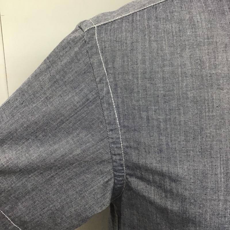マーモット Marmot シャツ、ブラウス 半袖 MJS-S6076 KATODRYCHAMBRAYPULLOVERH/SSHIRT 半袖シャツ カラーシャツ M 無地 水色 / ライトブルー / レディース USED 古着 中古 10102547