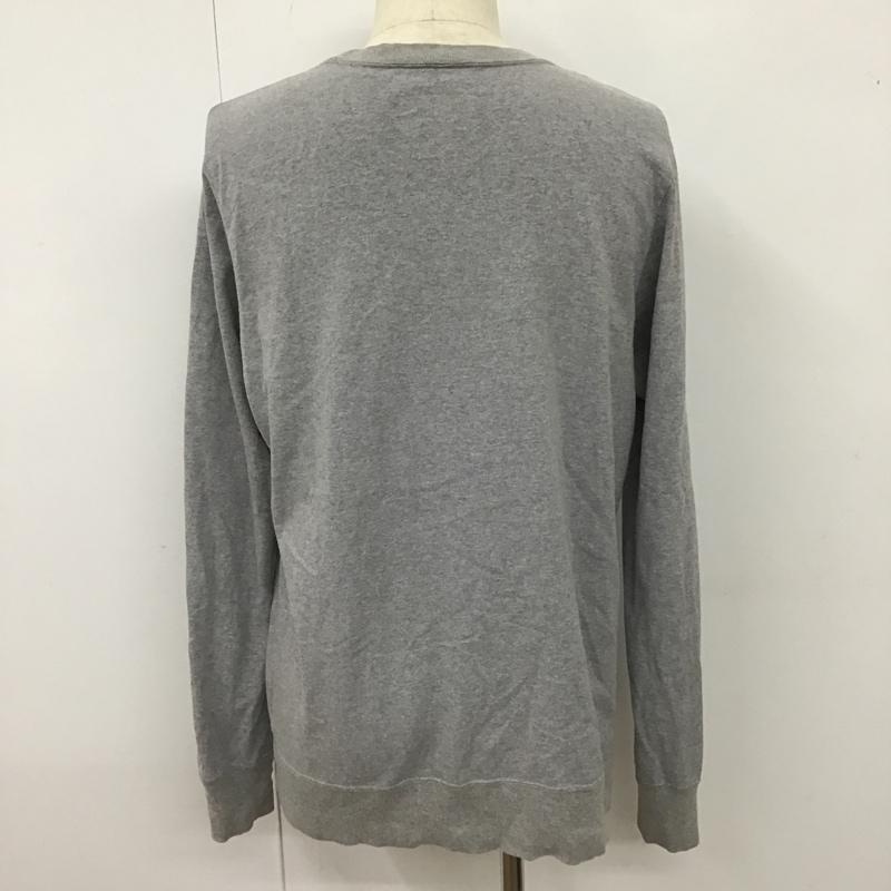 サカイ Sacai カットソー 長袖 15-00893M クルーネックVガゼットカットソー 長袖カットソー プリントTシャツ 3 ロゴ、文字 灰 / グレー / メンズ USED 古着 中古 10102550