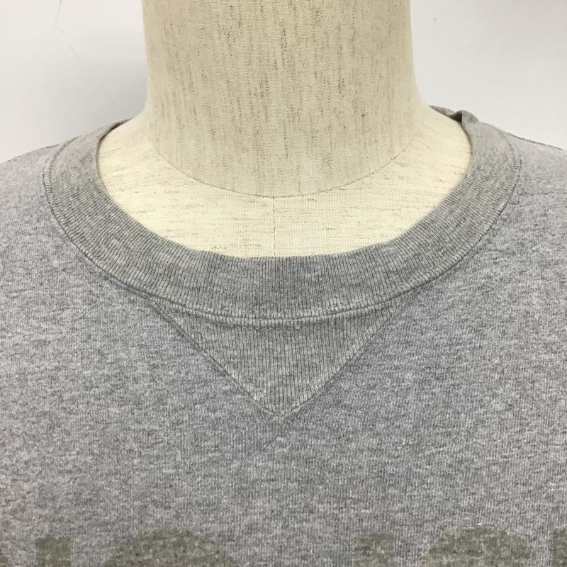 サカイ Sacai カットソー 長袖 15-00893M クルーネックVガゼットカットソー 長袖カットソー プリントTシャツ 3 ロゴ、文字 灰 / グレー / メンズ USED 古着 中古 10102550