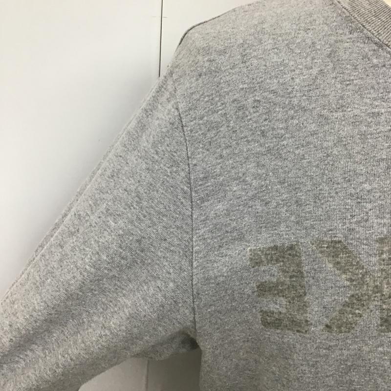 サカイ Sacai カットソー 長袖 15-00893M クルーネックVガゼットカットソー 長袖カットソー プリントTシャツ 3 ロゴ、文字 灰 / グレー / メンズ USED 古着 中古 10102550