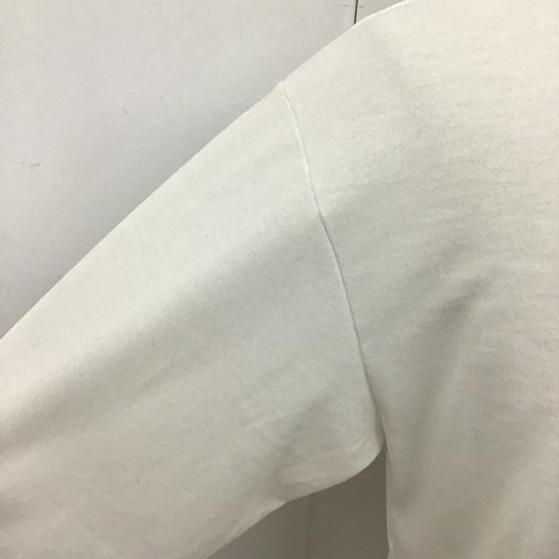 ザノースフェイス THE NORTH FACE カットソー 長袖 NT82287 ロングスリーブアクテビティパッチロゴティー クルーネックカットソー 長袖Tシャツ L ロゴ、文字 白 / ホワイト / メンズ USED 古着 中古 10102551