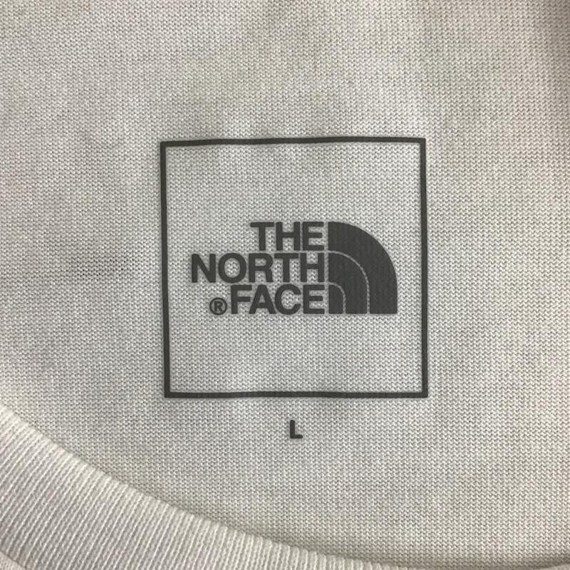 ザノースフェイス THE NORTH FACE カットソー 長袖 NT82287 ロングスリーブアクテビティパッチロゴティー クルーネックカットソー 長袖Tシャツ L ロゴ、文字 白 / ホワイト / メンズ USED 古着 中古 10102551
